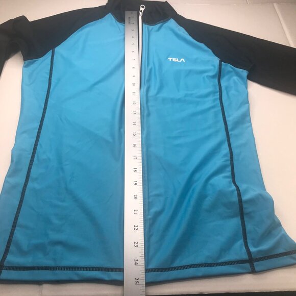 TSLA Men's Small Blue Black Exercise Jacket Preowned - Picture 10 of 11